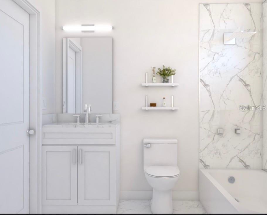 4254 Enid Lane North Port, FL 34288 - Photo 18 of 24 a bathroom with a sink toilet and shower