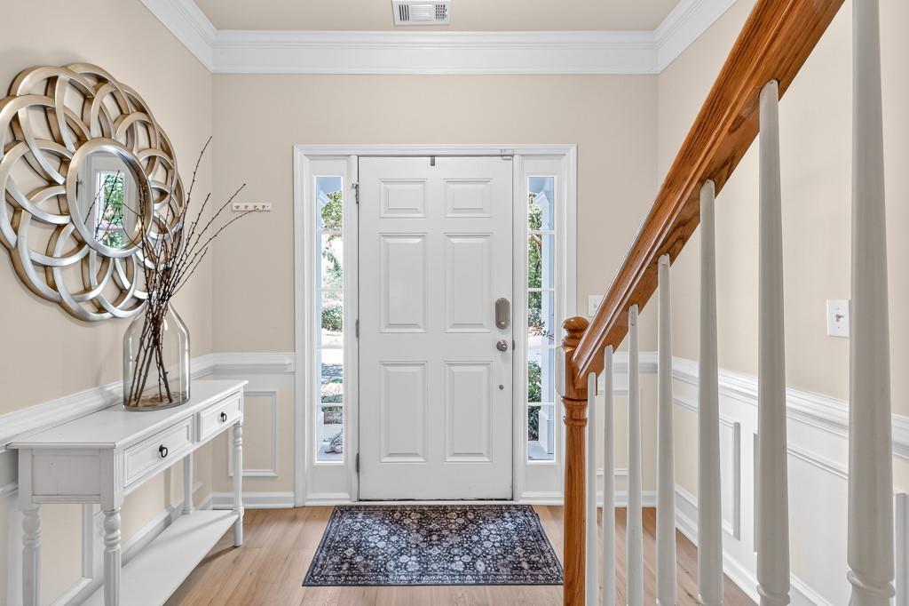635 Coligny Court Atlanta, GA 30350 - Photo 3 of 31 a view of entryway with wooden floor