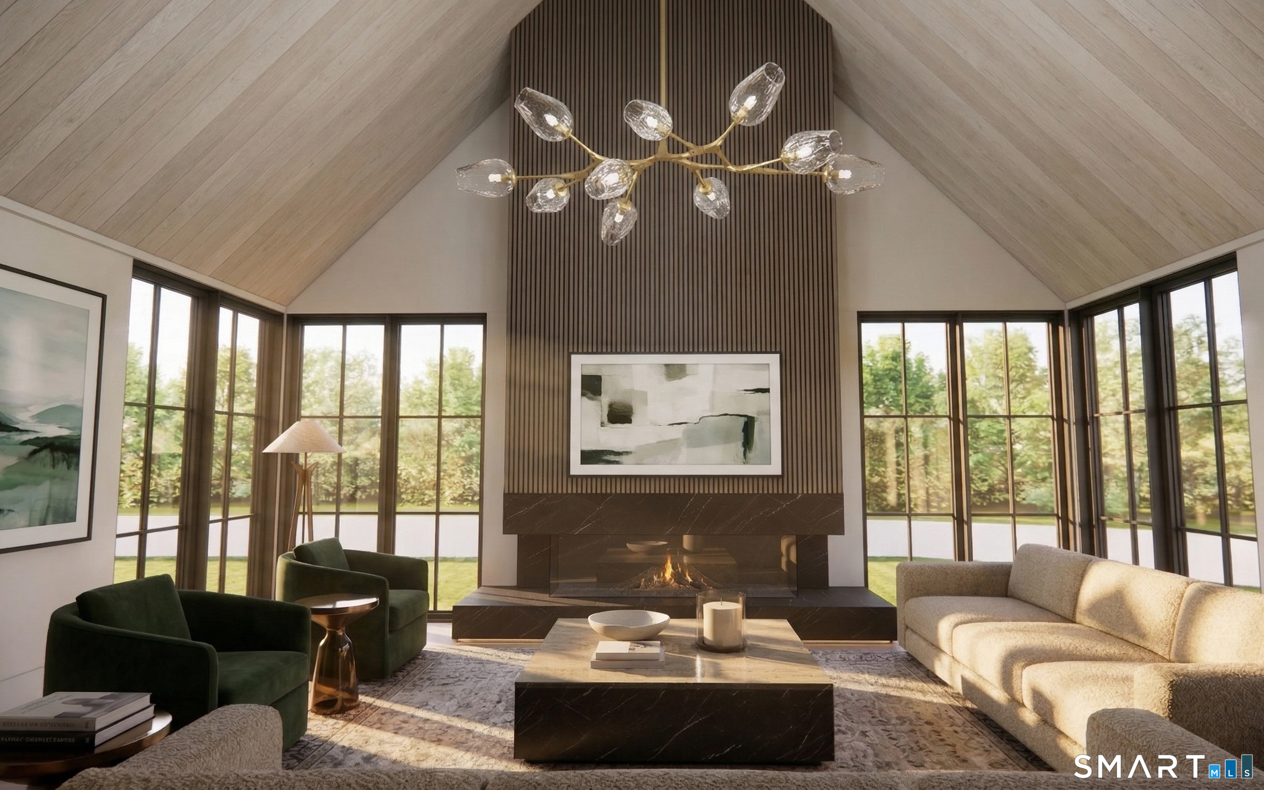 532 Round Hill Road Greenwich, CT 06831 - Photo 6 of 13 a living room with furniture and a large window
