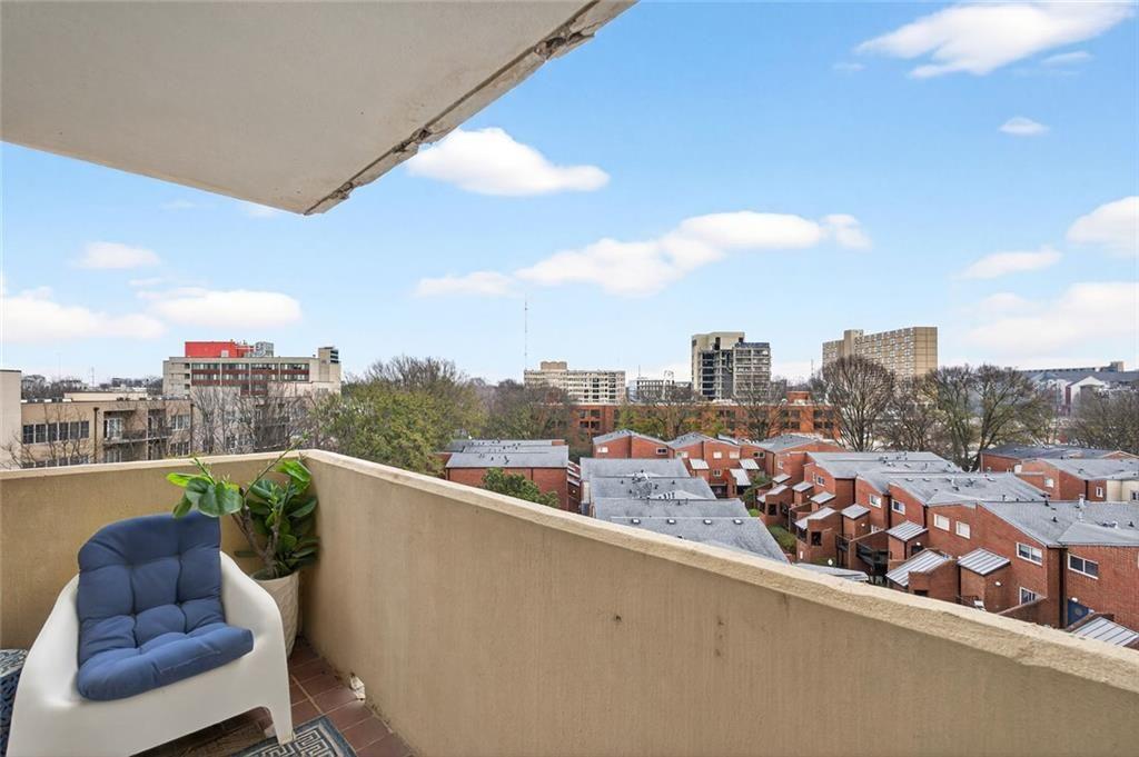 375 Ralph McGill Boulevard Northeast, Unit 604 Atlanta, GA 30312 - Photo 29 of 49 a view of a city from a balcony