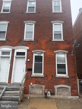 a front view of a building