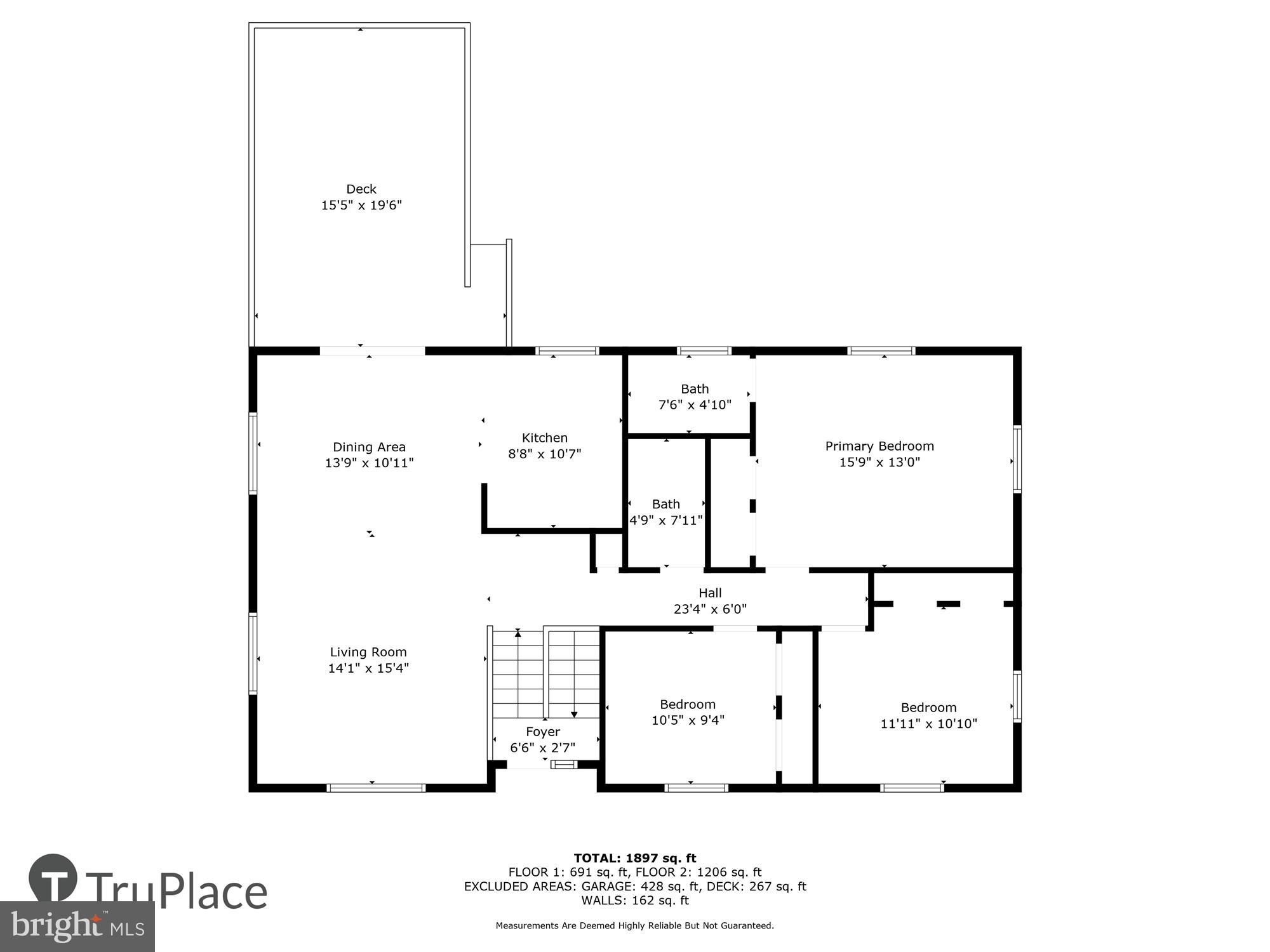 529 Wilson Road Crownsville, MD 21032 - Photo 62 of 74 Main Level (Labels & Measurements)