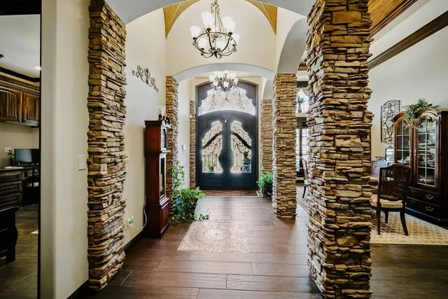 a view of entryway with stairs