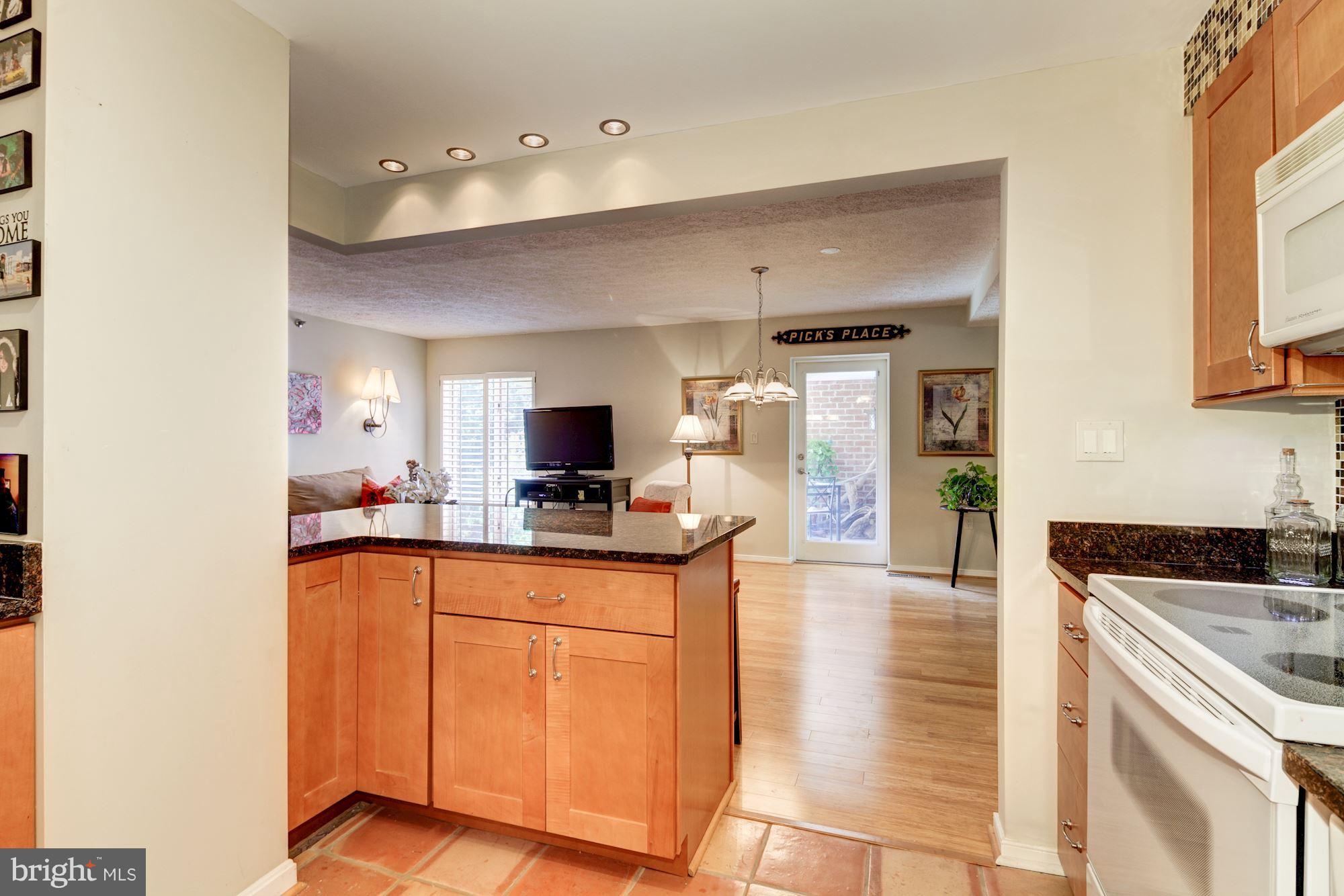 2331 Old Court Road, Unit 200 Baltimore, MD 21208 - Photo 12 of 28 Breakfast Bar w/Recessed Lighting