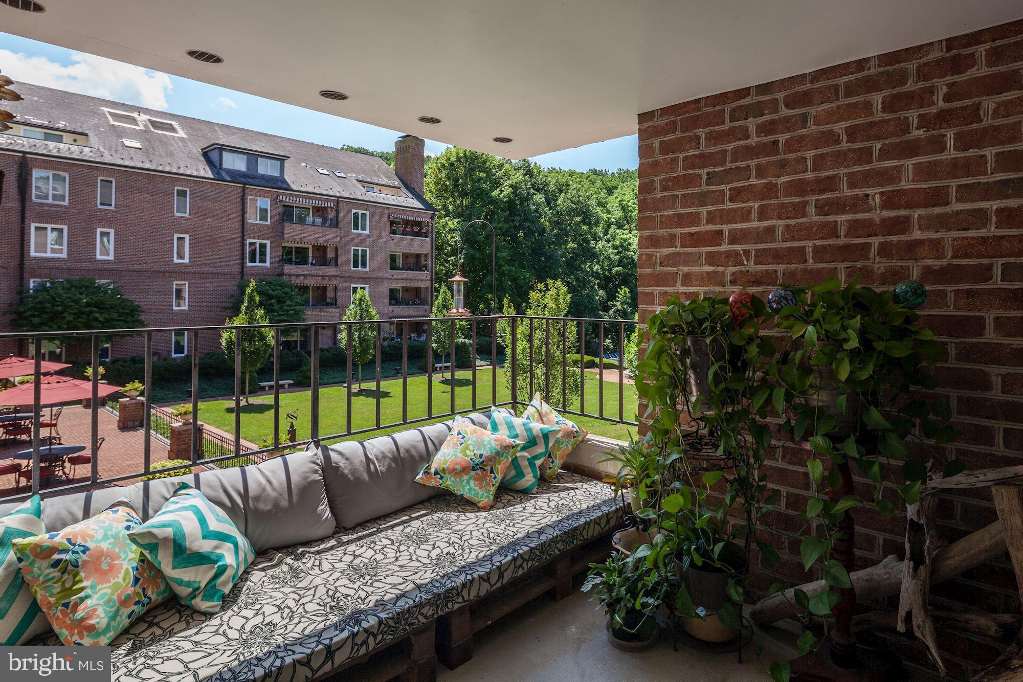 2331 Old Court Road, Unit 200 Baltimore, MD 21208 - Photo 23 of 28 Private Balcony overlooking gardens and pool