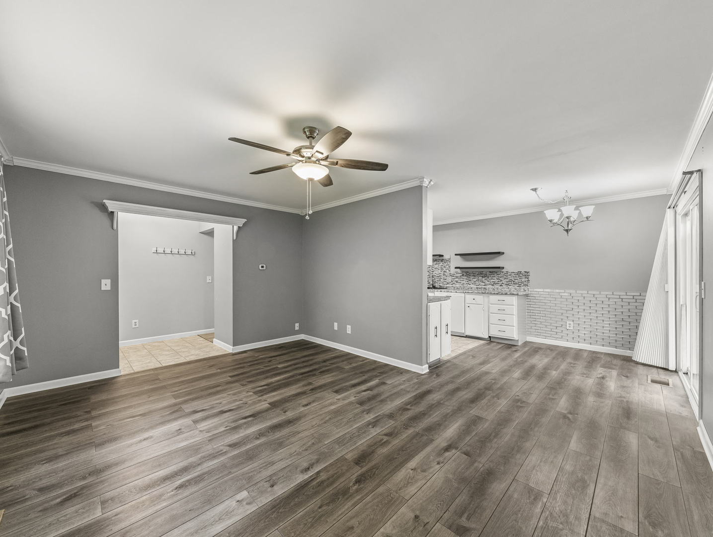 16 Shermead Road Montgomery, IL 60538 - Photo 5 of 22 a view of a kitchen with wooden floor and a sink