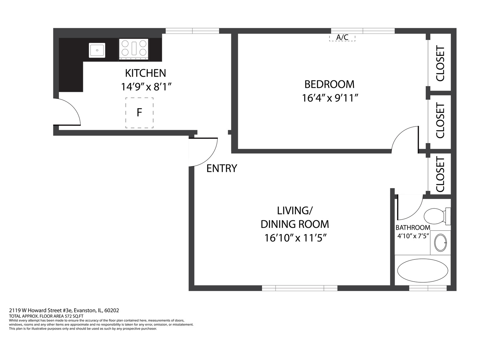 2119 Howard Street, Unit 3E Chicago, IL 60202 - Photo 16 of 19