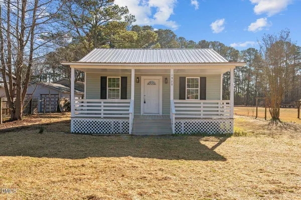 a front view of a house