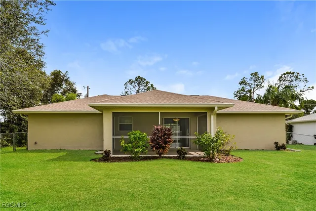 a front view of house with yard