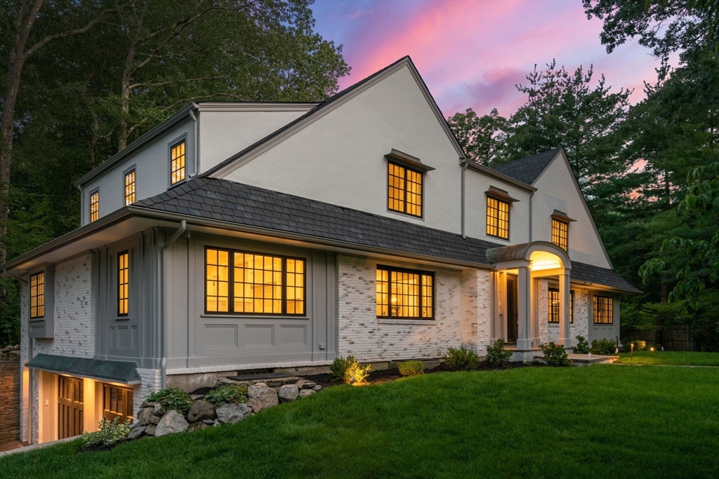 194 Hobart Road Newton, MA 02467 - Photo 35 of 37 a front view of a house with a yard