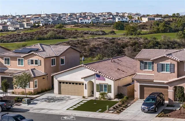 a aerial view of a house
