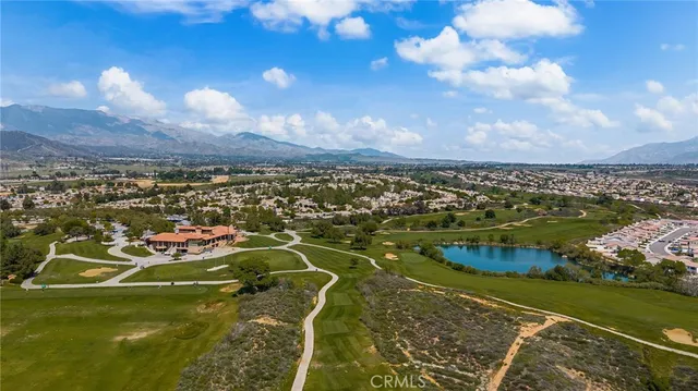 an aerial view of residential building with outdoor space