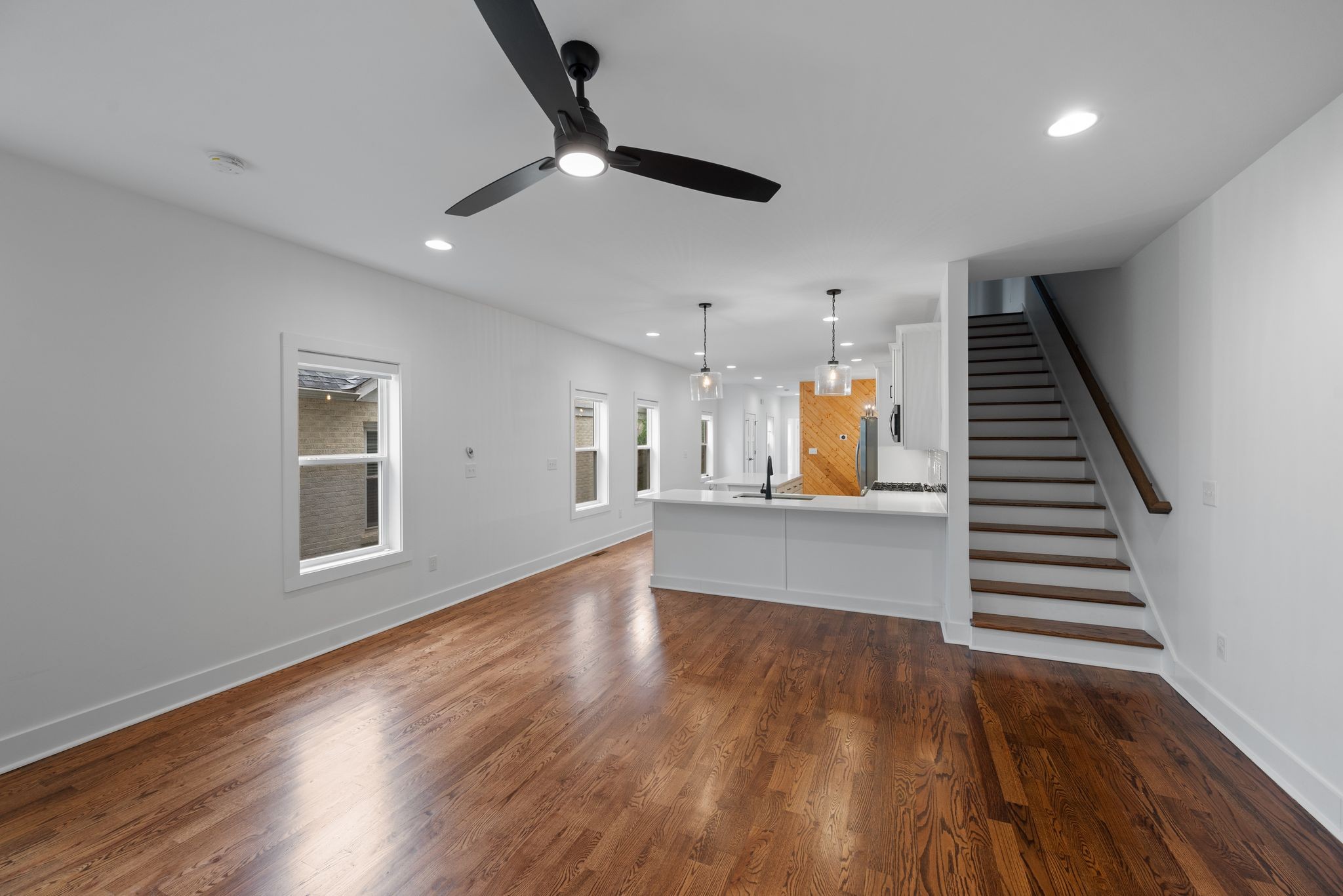 1305 A Lischey Avenue Nashville, TN 37207 - Photo 17 of 30 wooden floor in an empty room with a window
