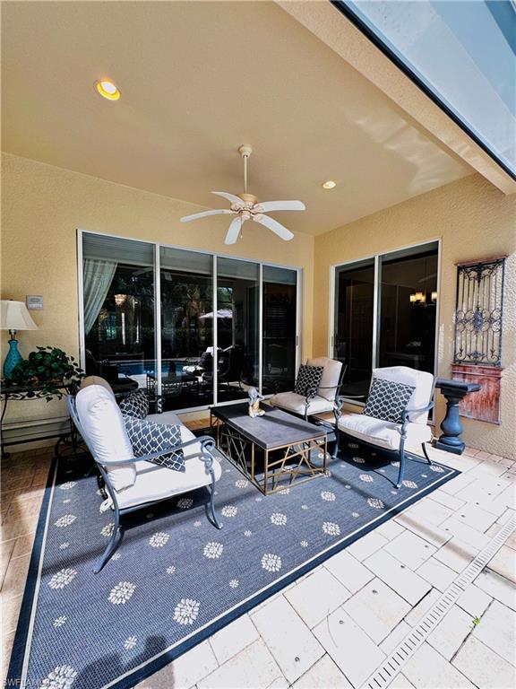 16152 Parque Lane Naples, FL 34110 - Photo 29 of 49 View of patio featuring ceiling fan