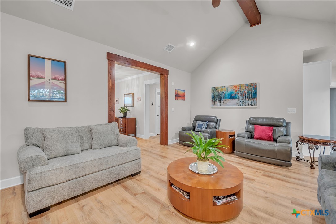 1601 Badger Lane Lampasas, TX 76550 - Photo 5 of 29 a living room with furniture and a wooden floor
