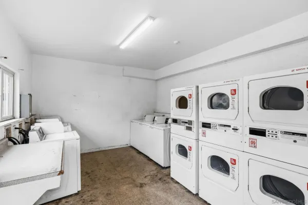 a view of washer and dryer with washer and dryer