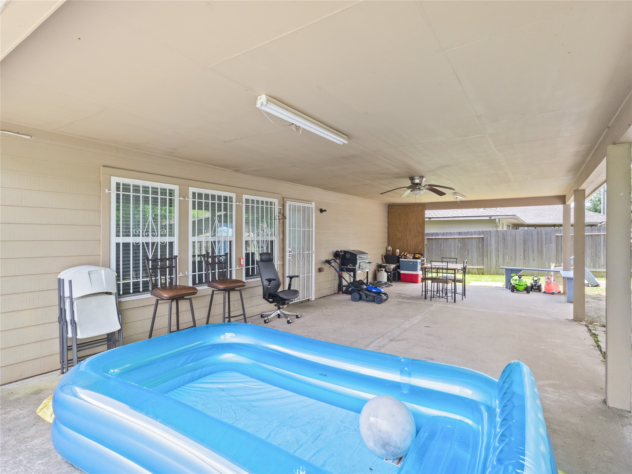 10515 Ince Lane Houston, TX 77040 - Photo 27 of 30 Backyard with cover patio