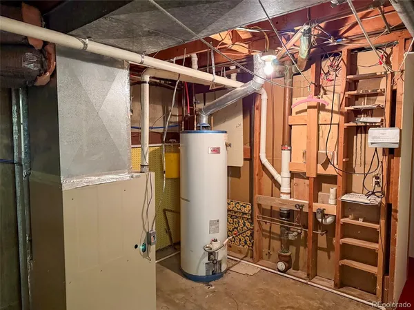 a view of a storage room