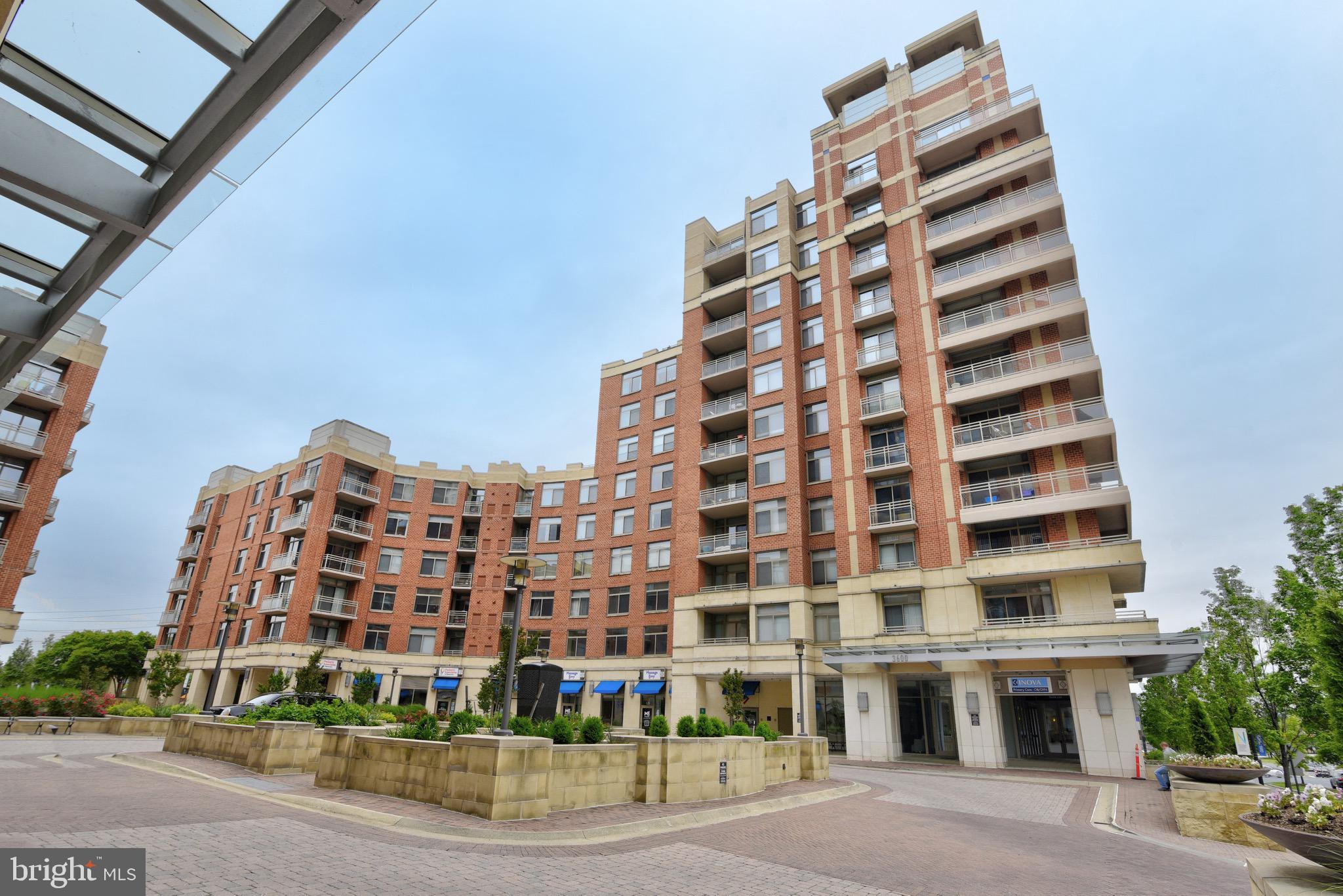 a front view of a building