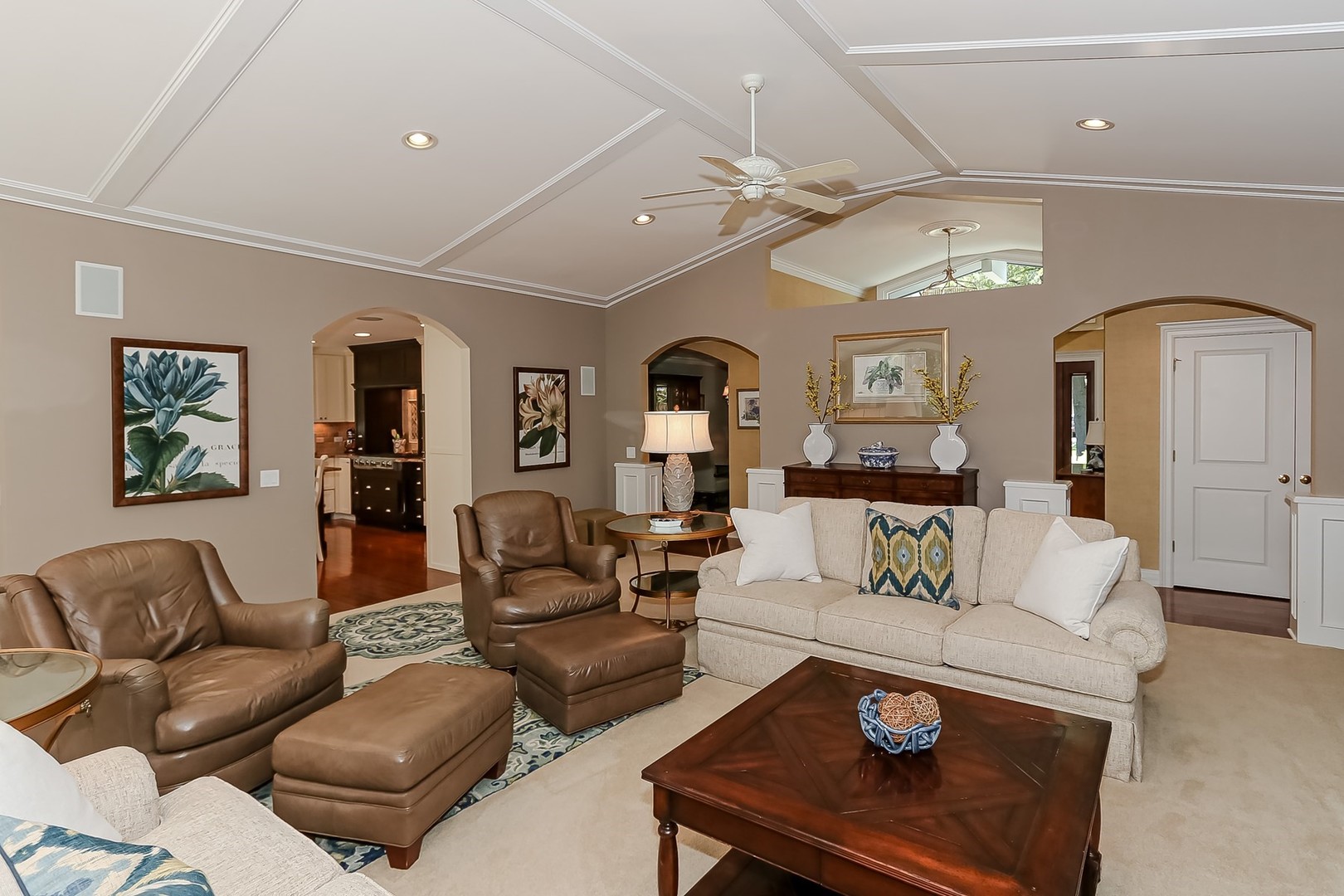 1117 Old Colony Road Lake Forest, IL 60045 - Photo 11 of 45 a living room with furniture and a chandelier