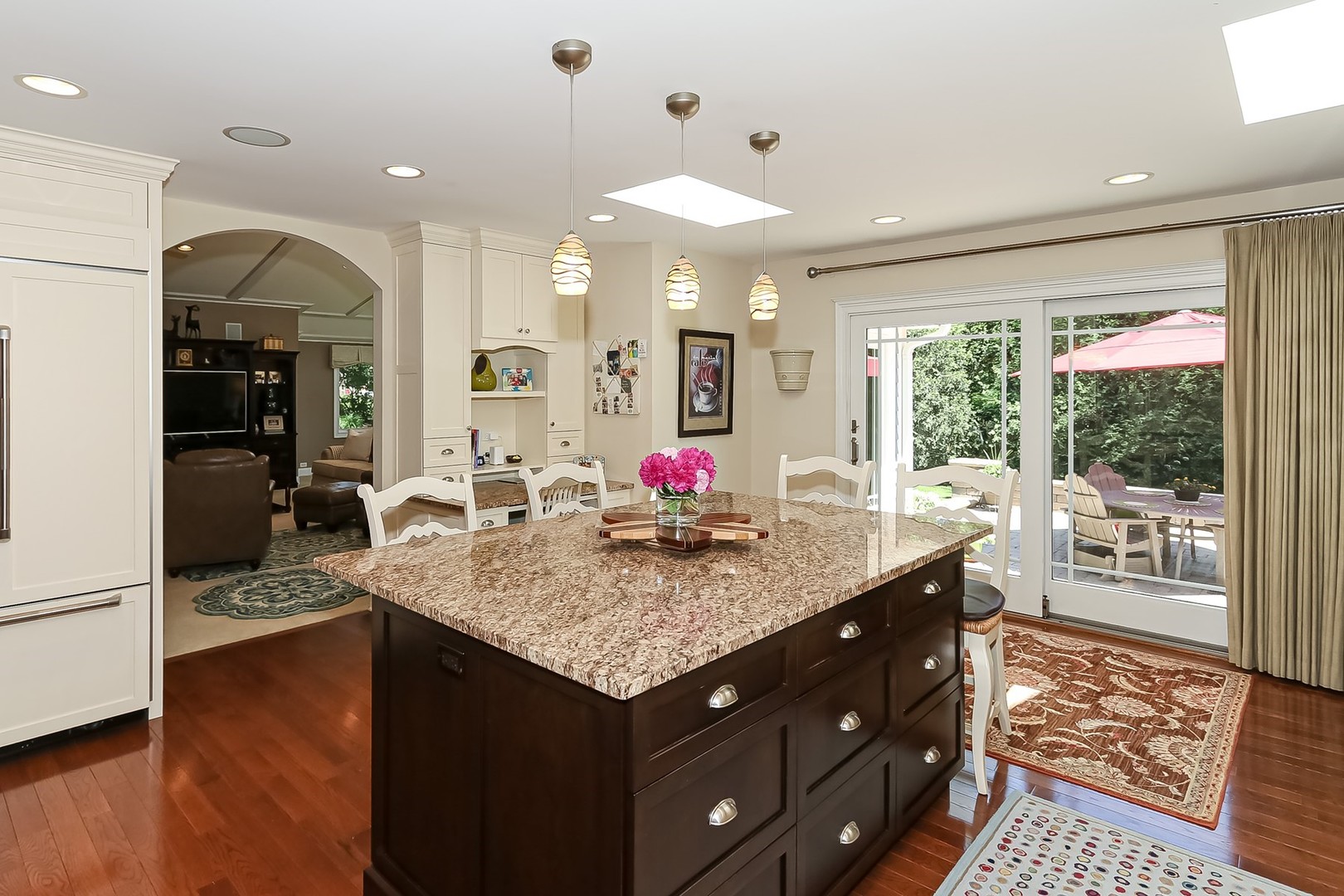 1117 Old Colony Road Lake Forest, IL 60045 - Photo 20 of 45 a view of living room with granite countertop furniture and wooden floor