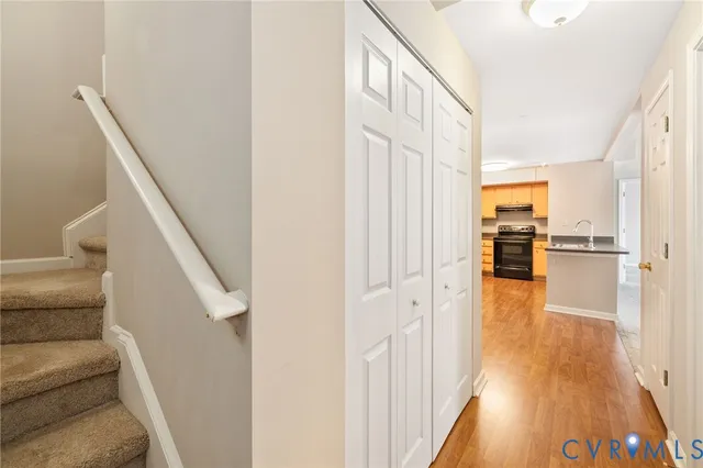 a view of an empty room