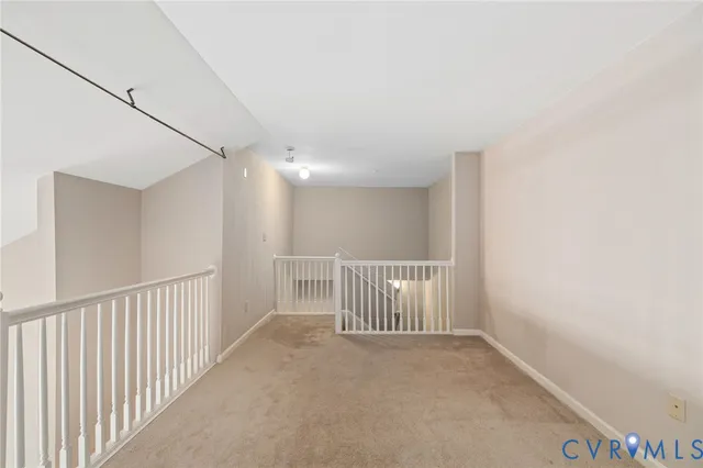 en empty room with windows