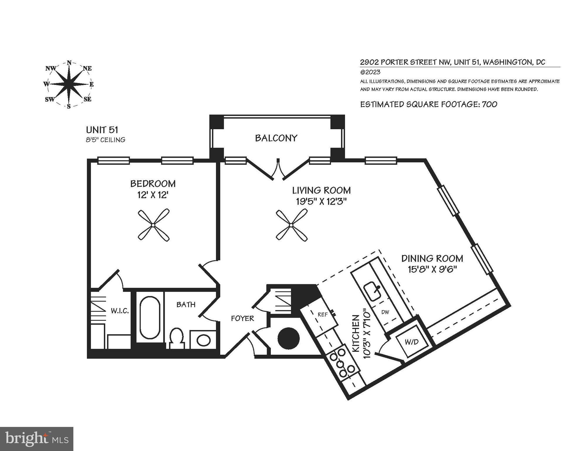 2902 Porter Street Northwest, Unit 51 Washington, DC 20008 - Photo 10 of 10 Floor Plan