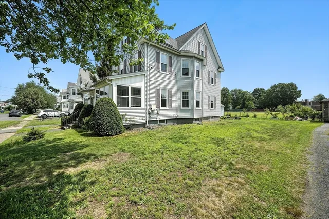 a house view with a garden space