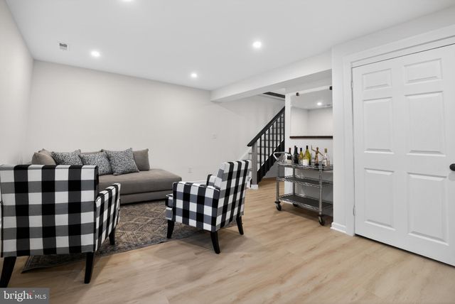 a projector room with furniture