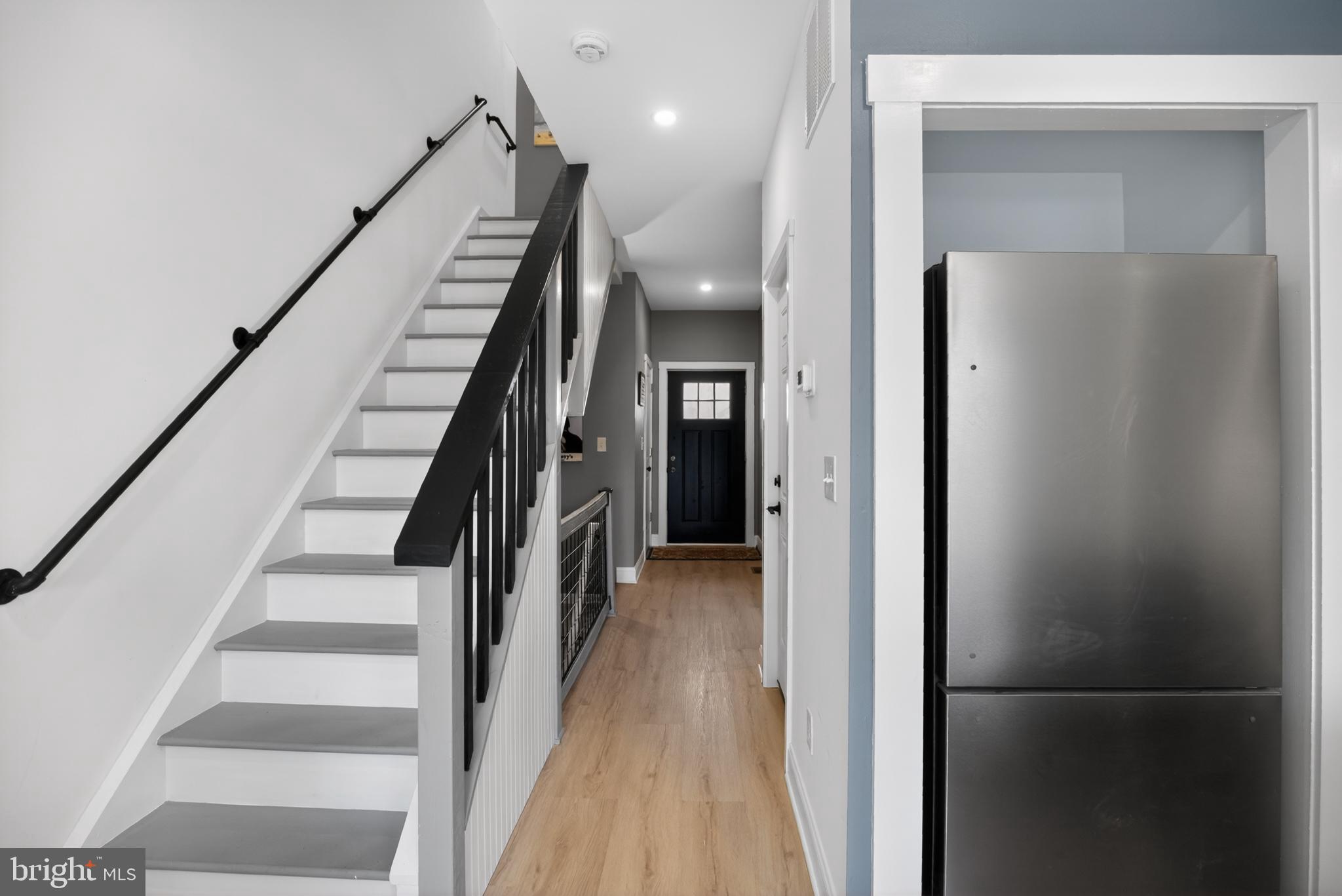 508 Richey Avenue Collingswood, NJ 08107 - Photo 22 of 40 a view of a hallway with wooden floor and entryway