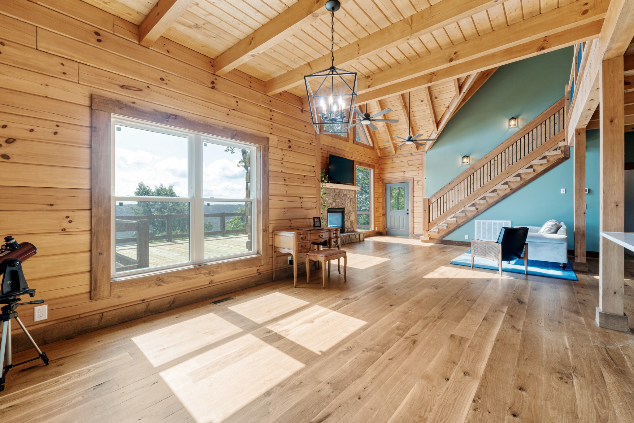 2367 Eagle Rock Road Monteagle, TN 37356 - Photo 20 of 63 a view of hall way with furniture and floor to ceiling window