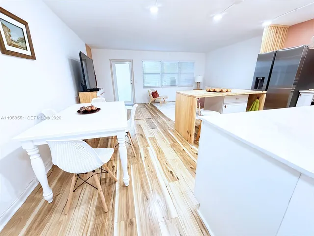 a view of kitchen and kitchen island