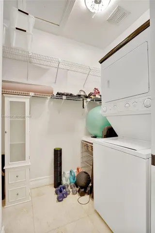 a room with gym equipment