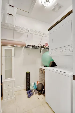 a room with gym equipment