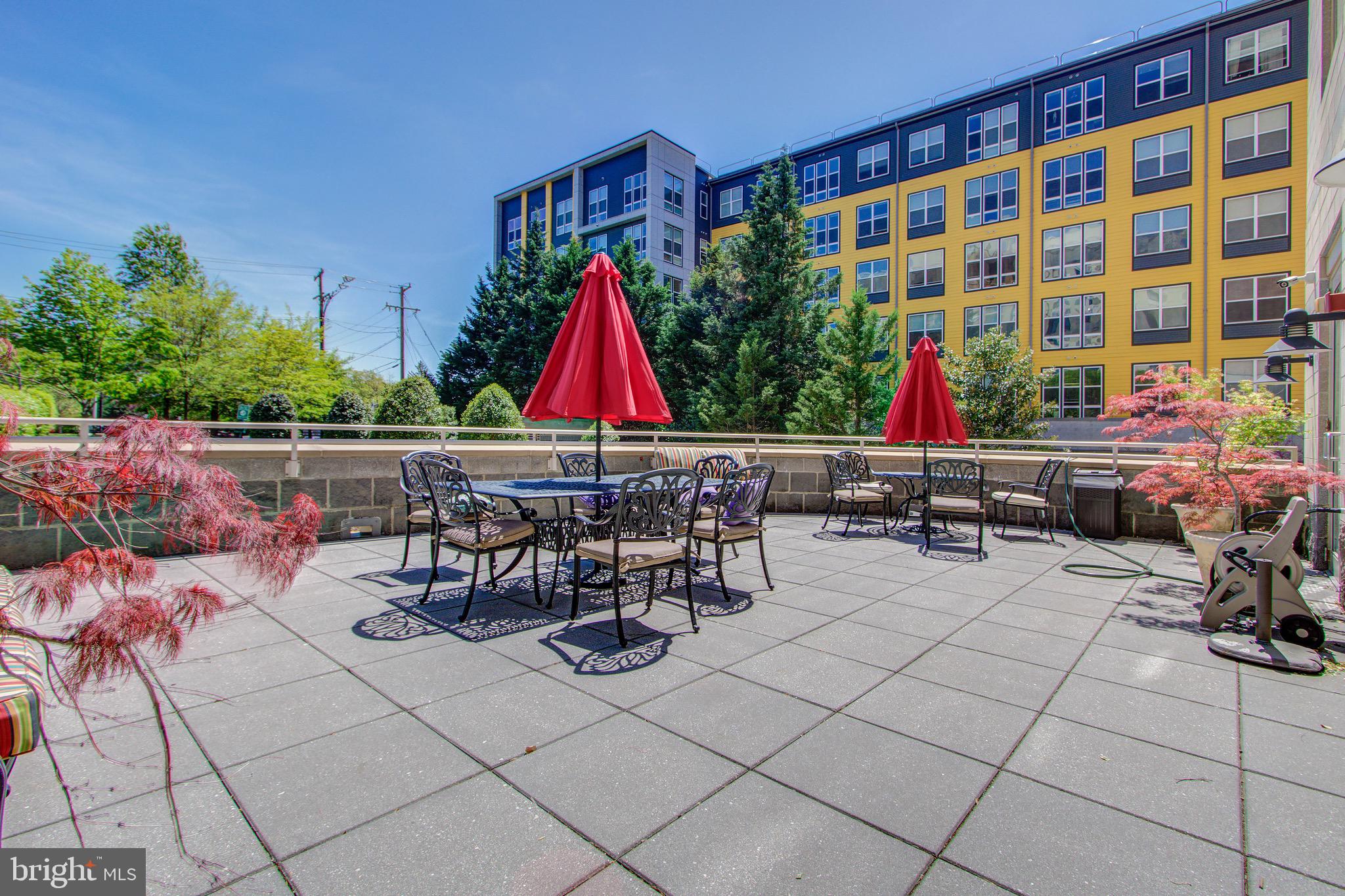 2726 Gallows Road, Unit 1302 Vienna, VA 22180 - Photo 40 of 55 Outdoor patio next to the Party Room.
