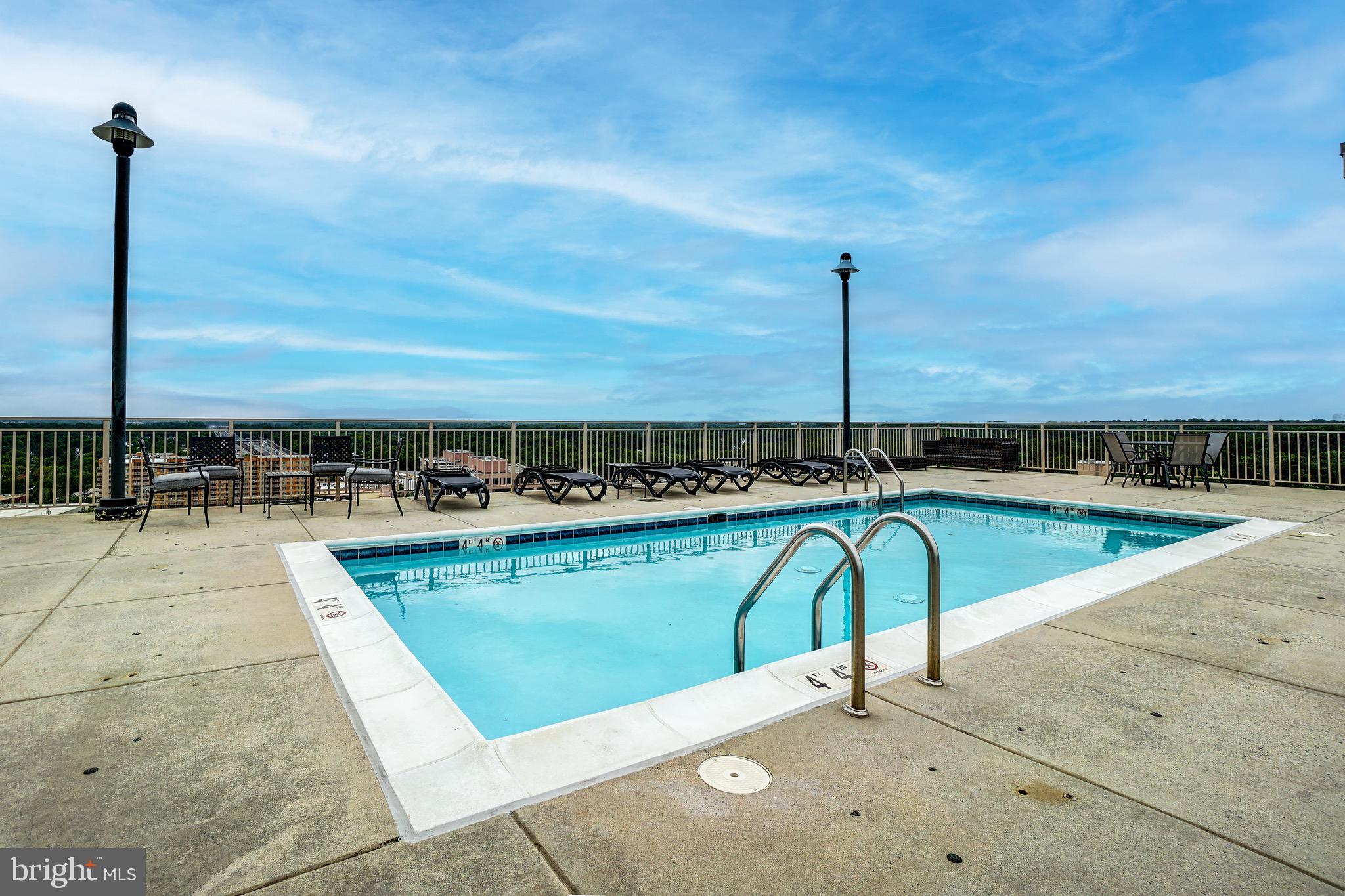 2726 Gallows Road, Unit 1302 Vienna, VA 22180 - Photo 43 of 55 Roof-top pool with great views.