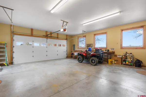 a view of a lake with a mountain in the background