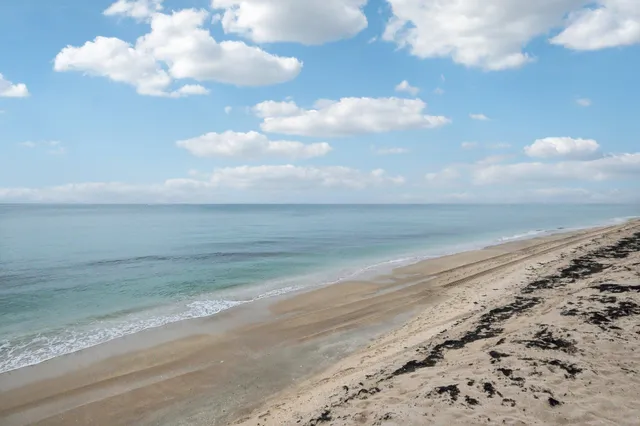 a view of an ocean beach