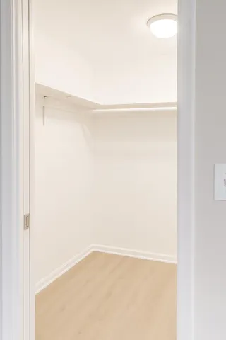 a close view of closet