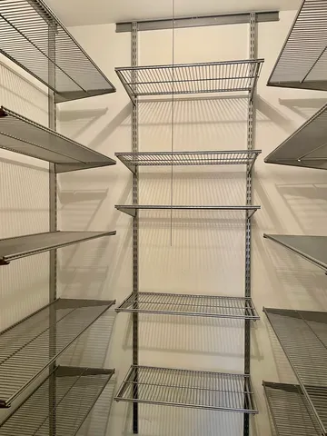 an entryway with an empty room