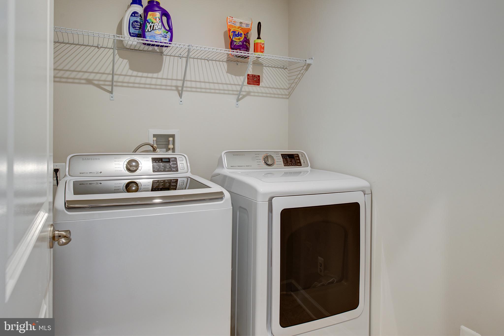 22170 Maple Tree Terrace Ashburn, VA 20148 - Photo 19 of 45 Upper Level Laundry w/ Washer and Dryer