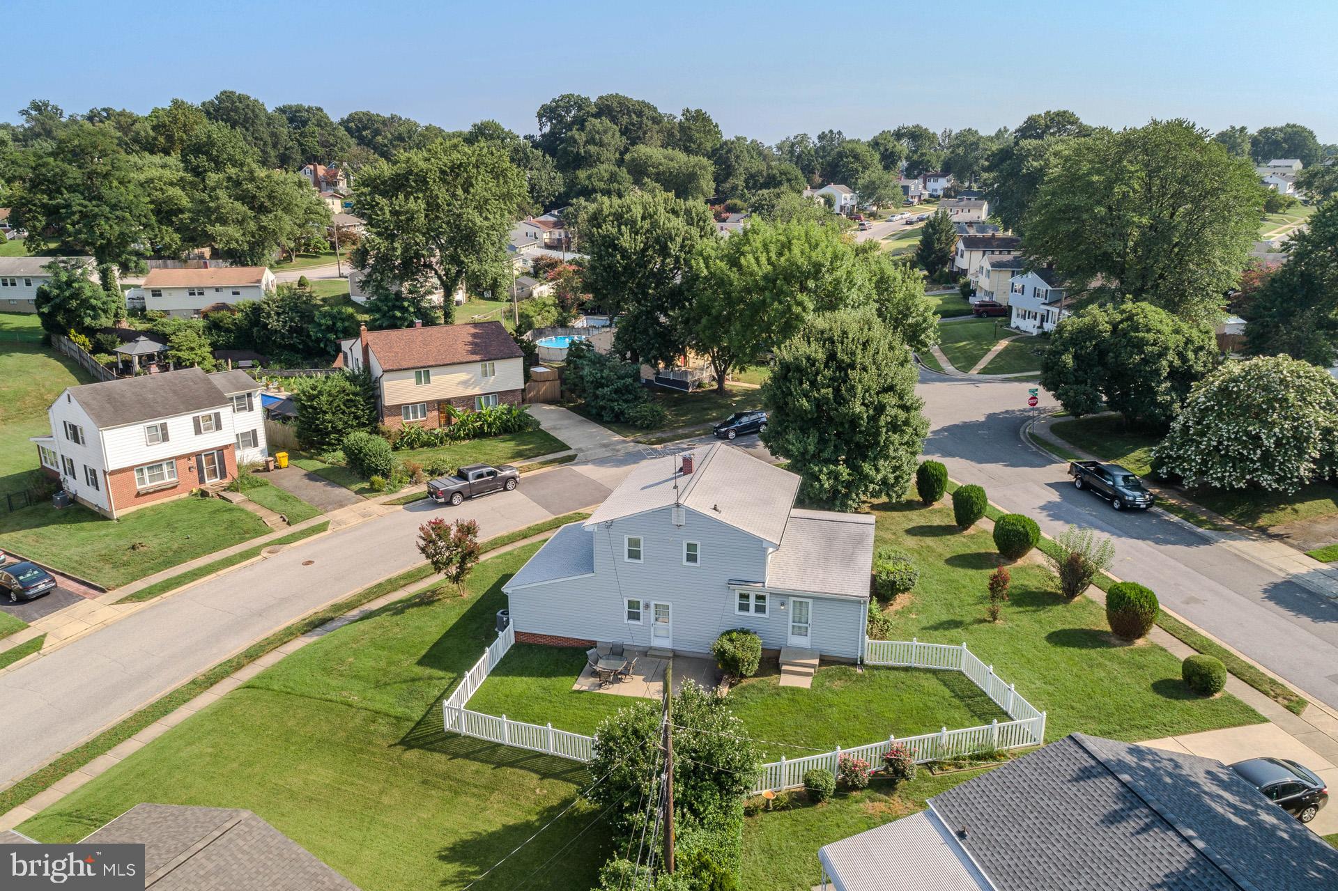 208 Ardmore Road Linthicum Heights, MD 21090 - Photo 40 of 58 an aerial view of a house with a garden