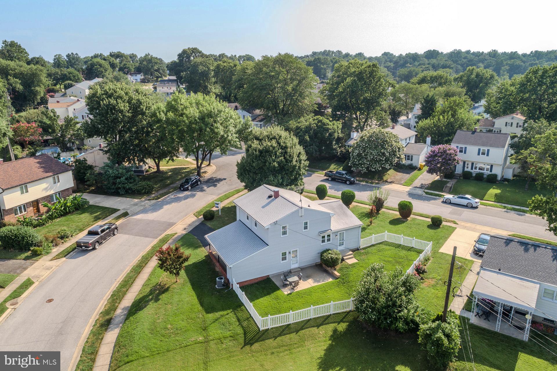 208 Ardmore Road Linthicum Heights, MD 21090 - Photo 41 of 58 an aerial view of a house with a garden