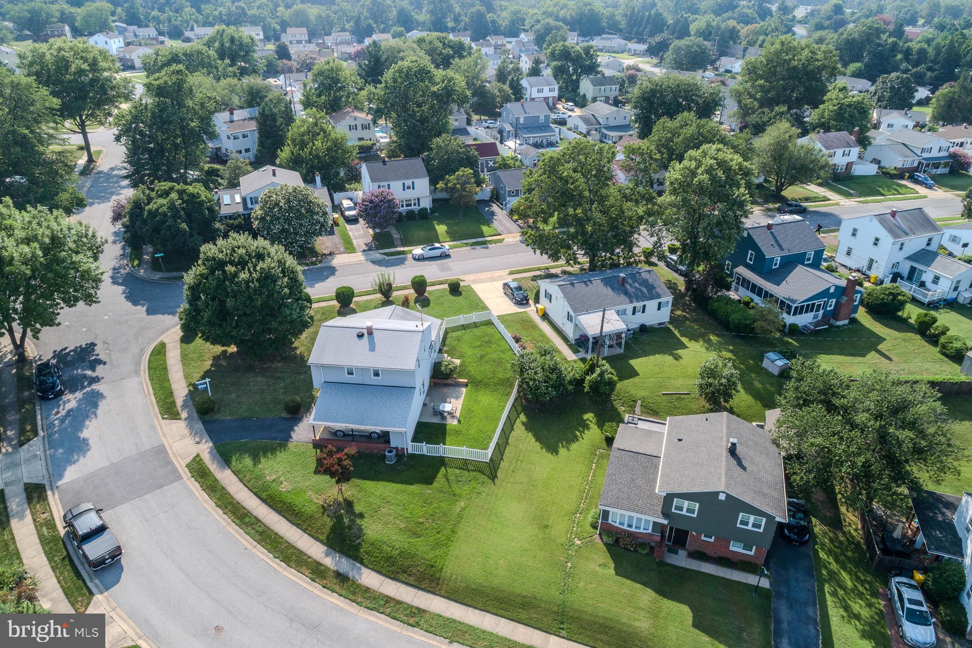 208 Ardmore Road Linthicum Heights, MD 21090 - Photo 42 of 58 an aerial view of a house with a garden