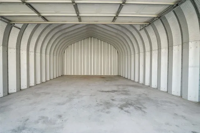 a view of a backyard with plants