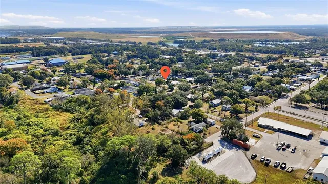 an aerial view of a city
