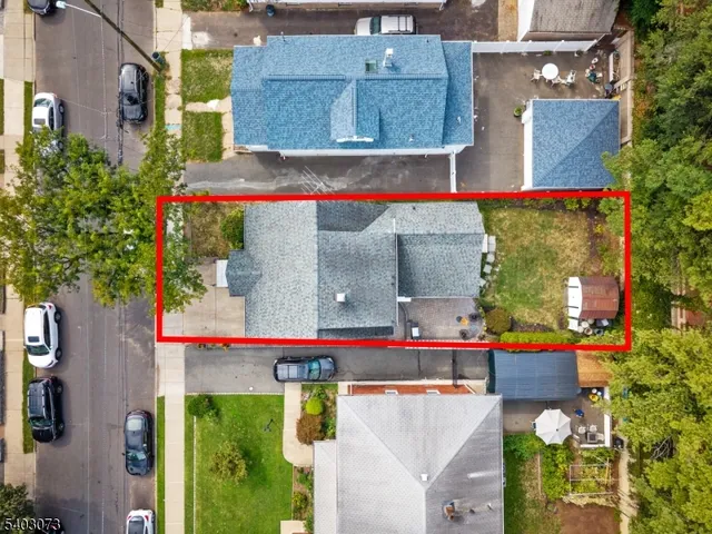 an aerial view of multiple houses