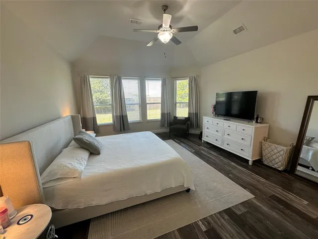 a large kitchen with lots of counter space