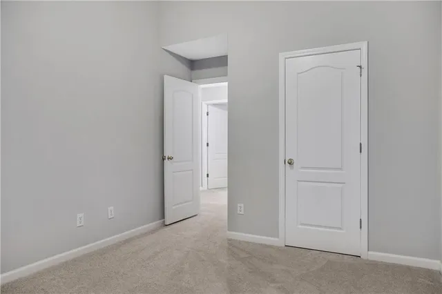 a view of an empty room